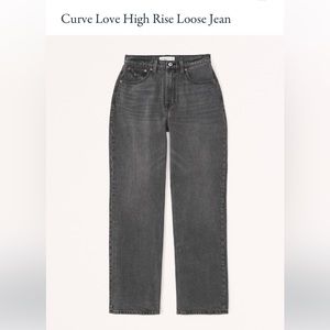 Abercrombie Curve Love High Rise Loose Jean - LIKE NEW